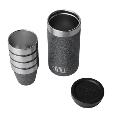 YETI SHOT GLASSES AND CASE - BLACK STONE