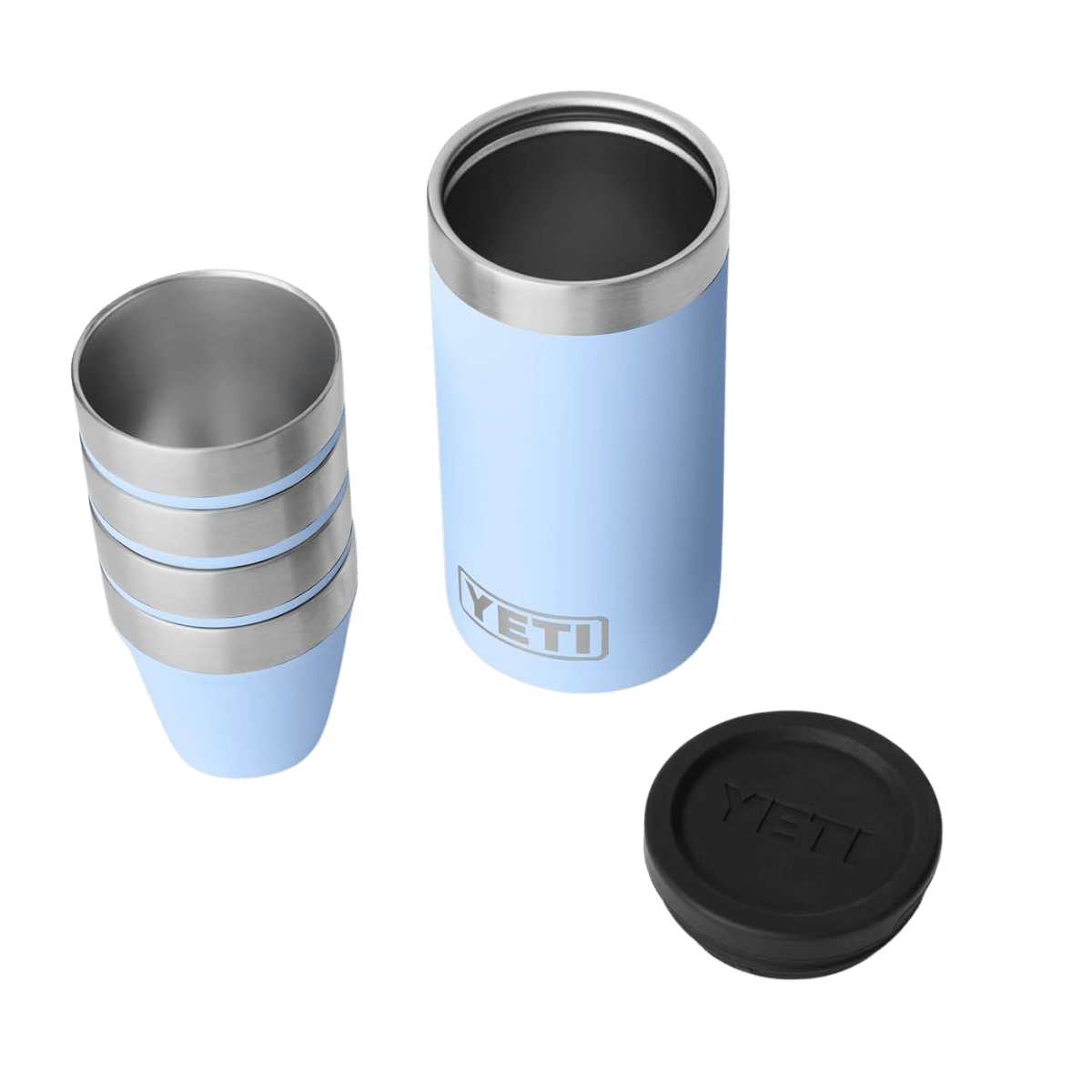 YETI SHOT GLASSES AND CASE - BIGSKY BLUE