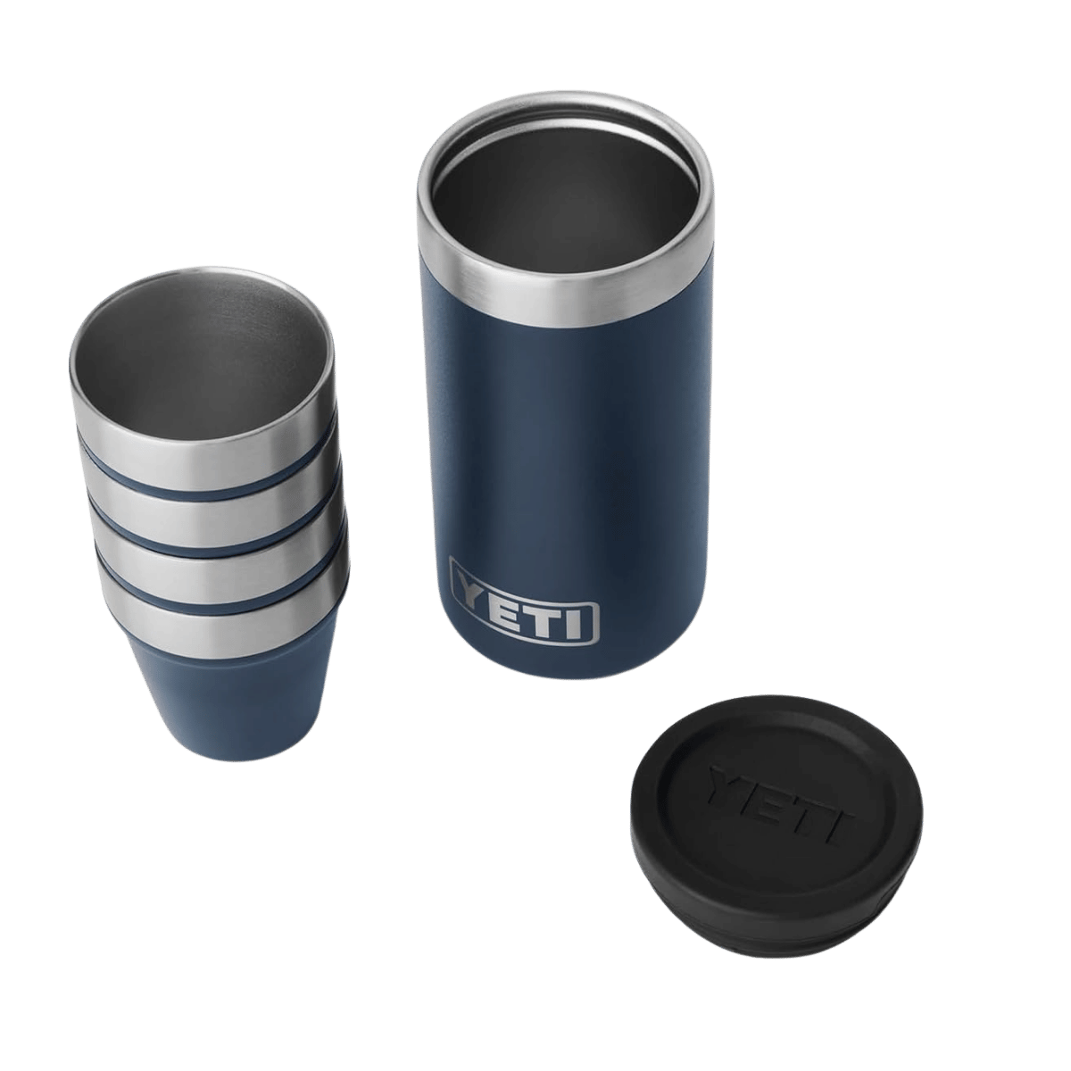 YETI SHOT GLASSES AND CASE - NAVY
