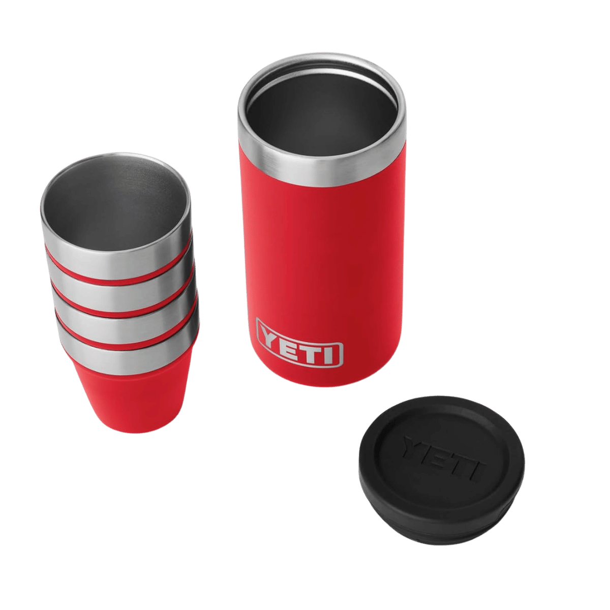 YETI SHOT GLASSES AND CASE - RESCUE RED