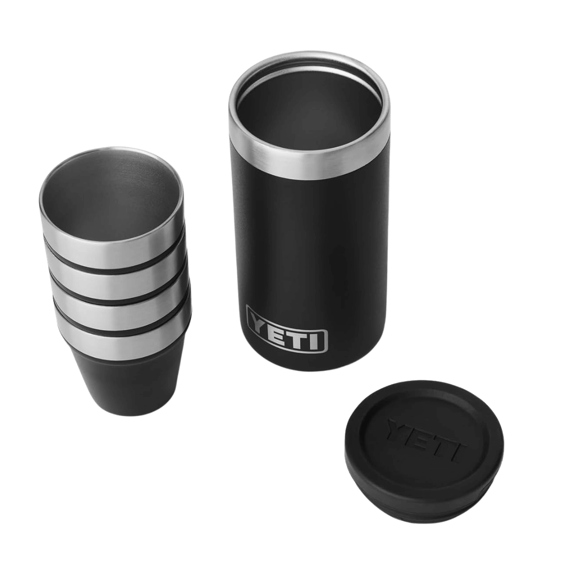 YETI SHOT GLASSES AND CASE - BLACK