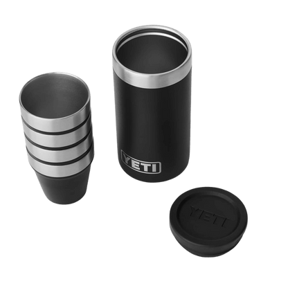 YETI SHOT GLASSES AND CASE - BLACK