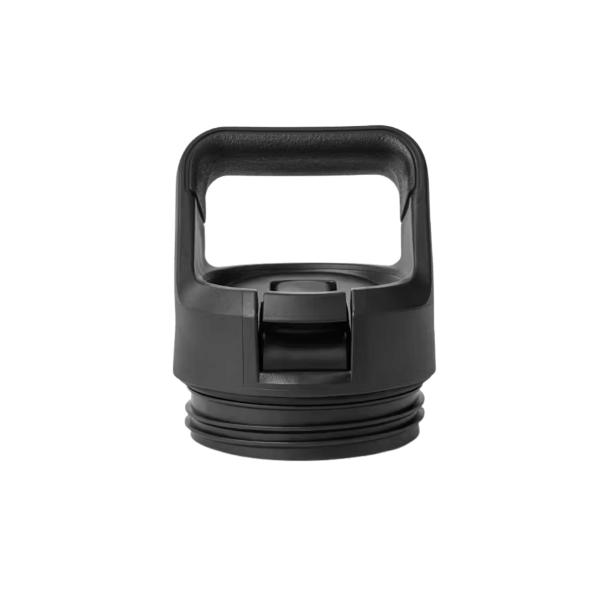 YETI RAMBLER BOTTLE STRAW CAP - BLACK - BACK VIEW