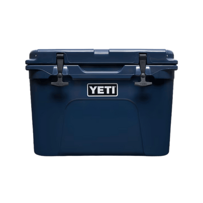 YETI TUNDRA 35 HARD COOLER - NAVY - FRONT VIEW