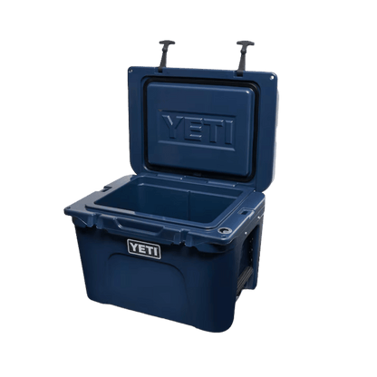 YETI TUNDRA 35 HARD COOLER - NAVY - SIDE VIEW