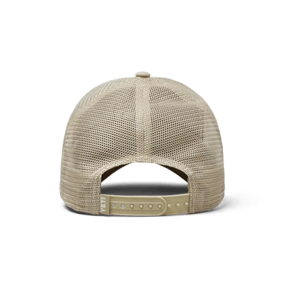 YETI TUNDRA BADGE LOW PRO TRUCKER - ONE SIZE - KHAKI - BACK VIEW