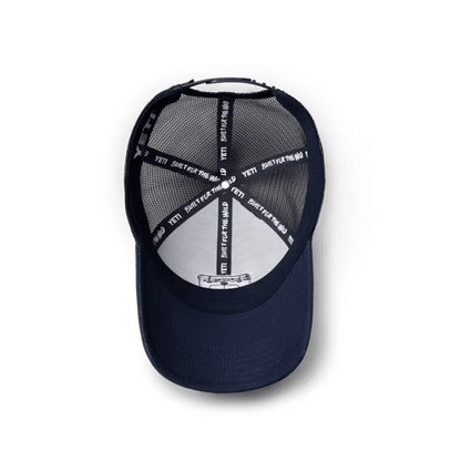 YETI TUNDRA BADGE LOW PRO TRUCKER - NAVY - INSIDE VIEW