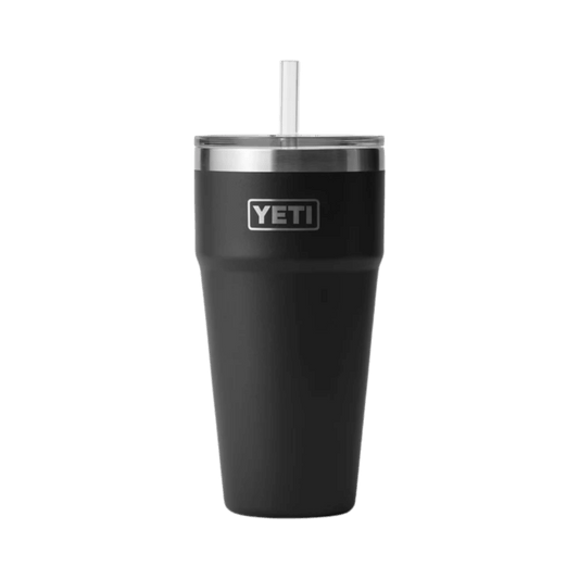 YETI RAMBLER 26 OZ STRAW CUP - BLACK