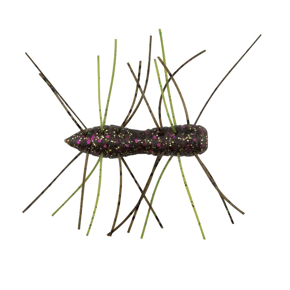 Z-MAN FISHING FUZZY BUGZ 4PK - 1.5 IN green pumpkin golby