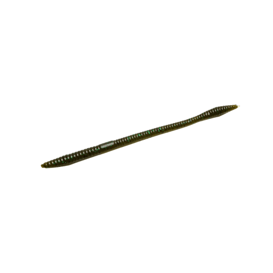 ZOOM TRICK WORM 6-1/2IN GREEN PUMPKIN
