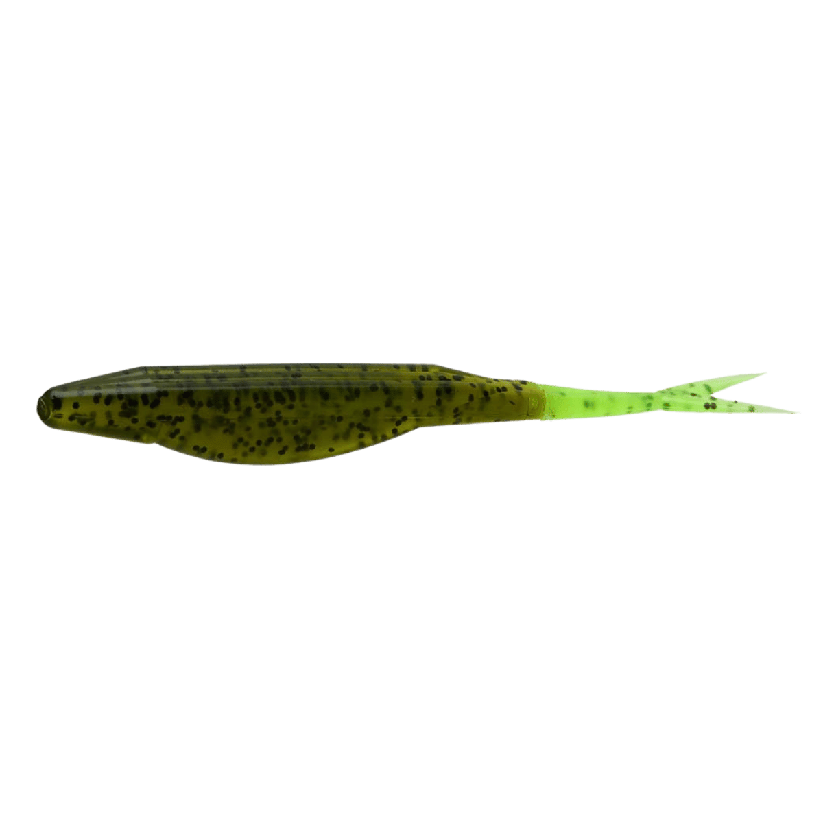 ZOOM SUPER FLUKE 10PK-WATERMELON CHARTREUSE-SIDE VIEW