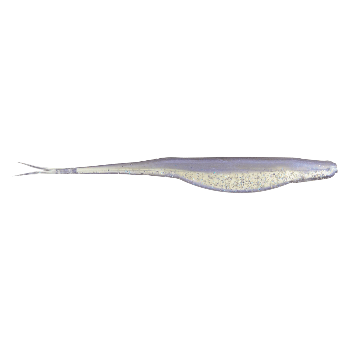 ZOOM SUPER FLUKE JR 10PK-RAINBOW-SHAD-SIDE VIEW