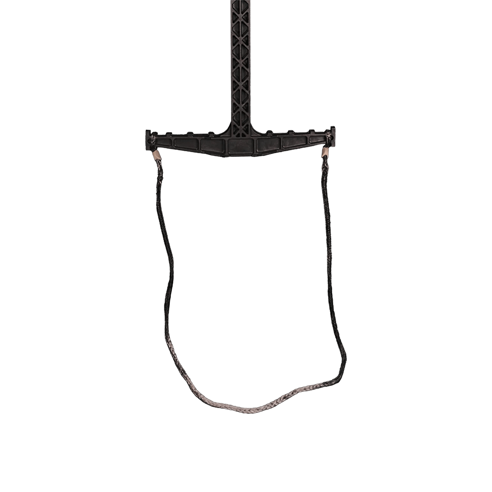 LATITUDE SINGLE STEP AIDER attached to climbing sticks