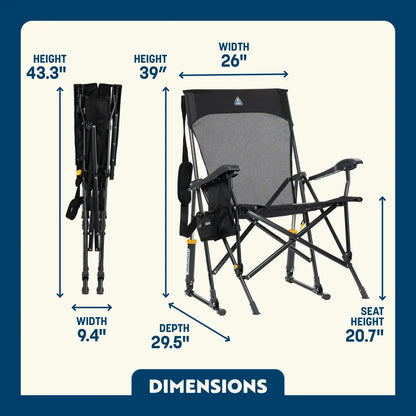 GCI OUTDOOR BREEZEROCKER CHAIR dimensions