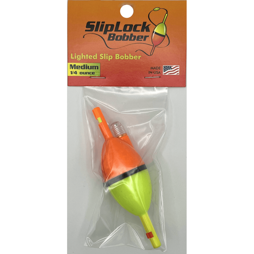 CLEAR BLUE SLIP LOCK LIGHTED SLIP BOBBER - LARGE