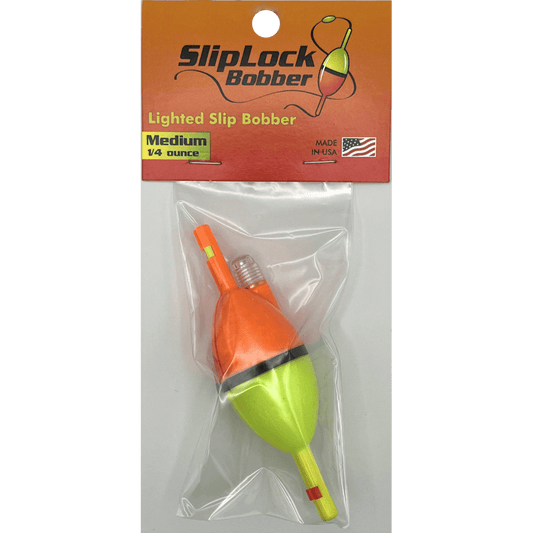CLEAR BLUE SLIP LOCK LIGHTED SLIP BOBBER - LARGE