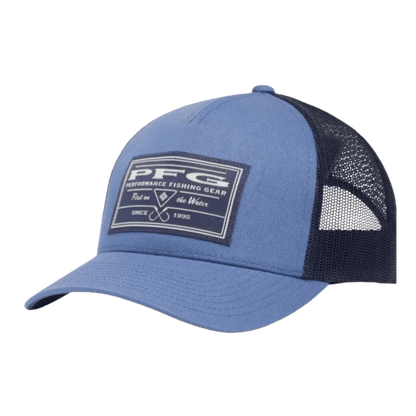 COLUMBIA PFG UNCHARTED MESH SNAP BACK - ONE SIZE - BLUEBELL - FRONT VIEW