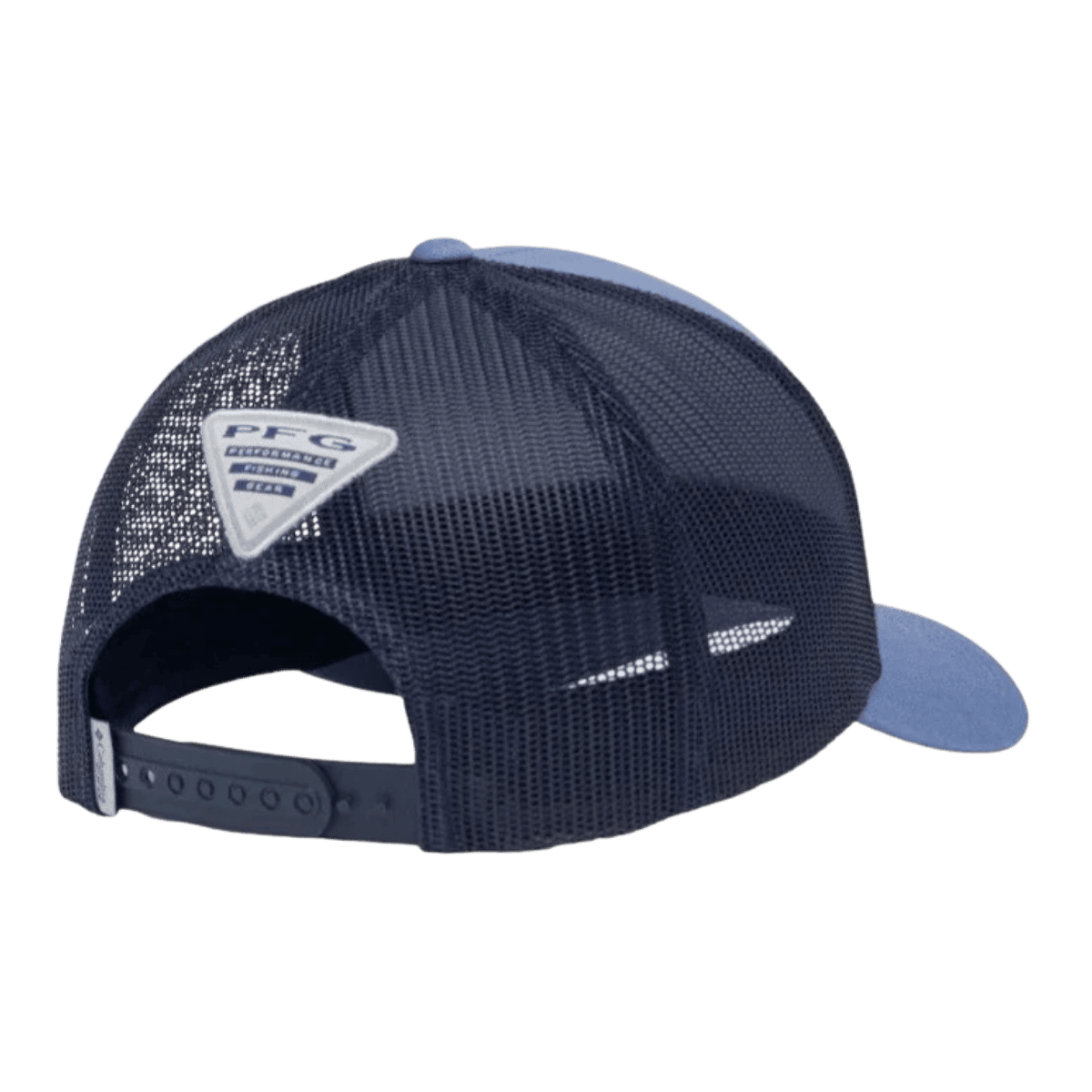COLUMBIA PFG UNCHARTED MESH SNAP BACK - ONE SIZE - BLUEBELL - BACK VIEW