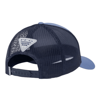 COLUMBIA PFG UNCHARTED MESH SNAP BACK - ONE SIZE - BLUEBELL - BACK VIEW