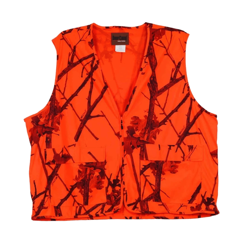 GAMEHIDE DEER CAMP VEST REG - WOODLOT BLAZE