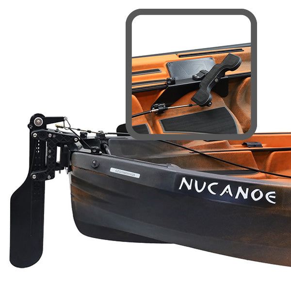 NuCanoe QC Rudder System - FOOT Steer - U10