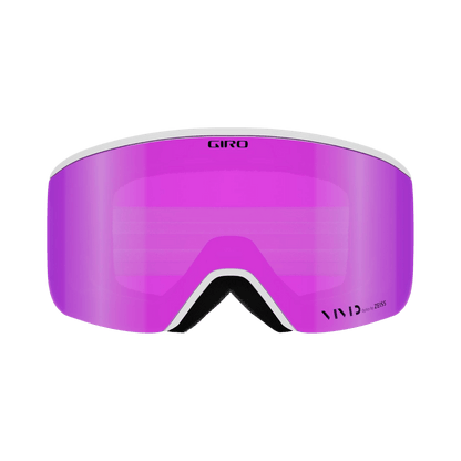 GIRO WOMEN'S ELLA GOGGLE - WHITE BLISS VIVID PINK FRONT - FRONT