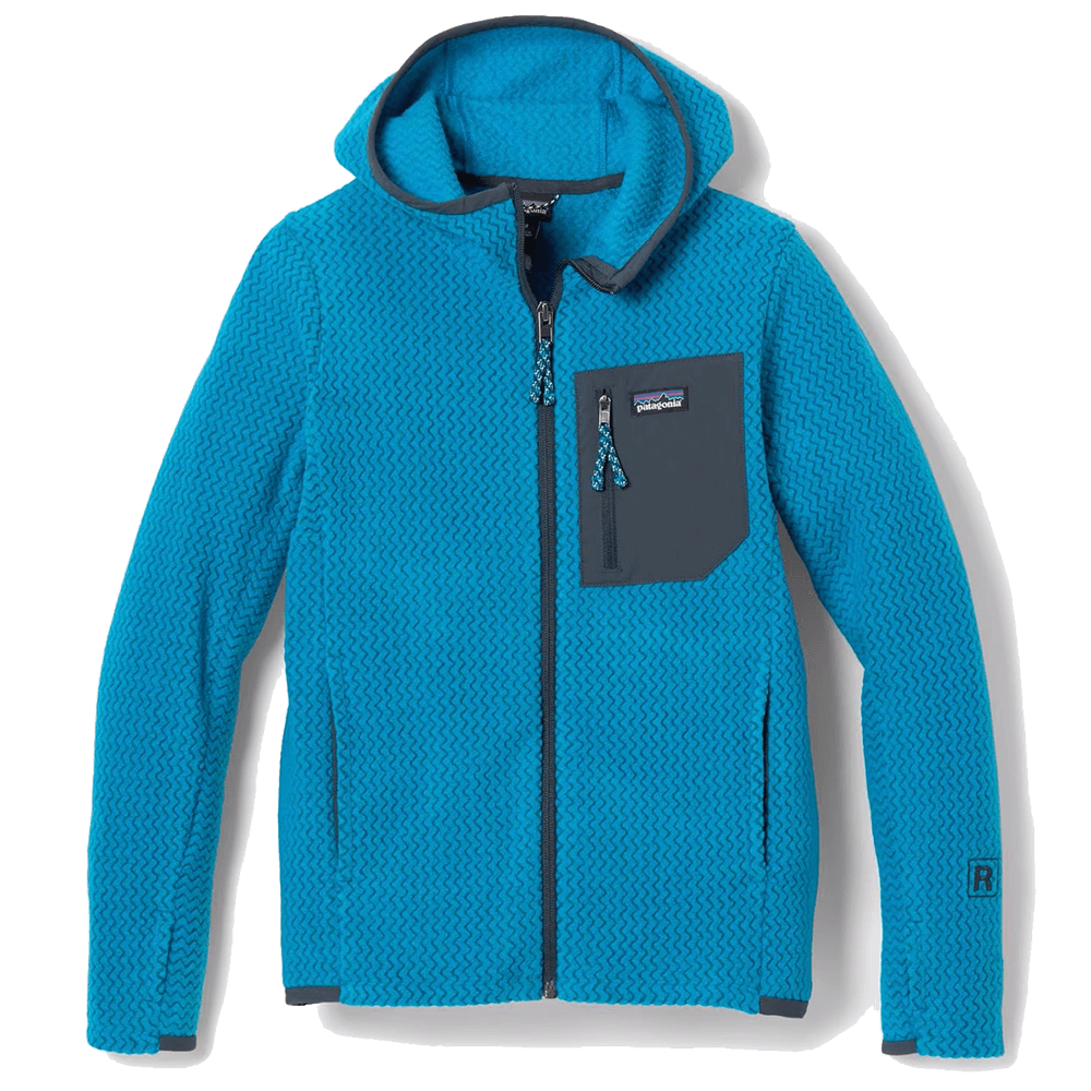 PATAGONIA 7990 KIDS R1 AIR FULL ZIP HOODY - UPLIFT BLUE
Front view