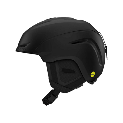 Black helmet with a visible brand logo on a white background