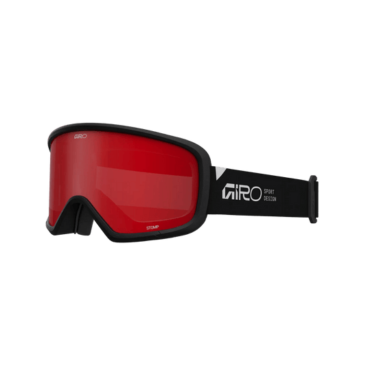 GIRO YOUTH STOMP GOGGLE - Black Wordmark _ Amber Scarlet