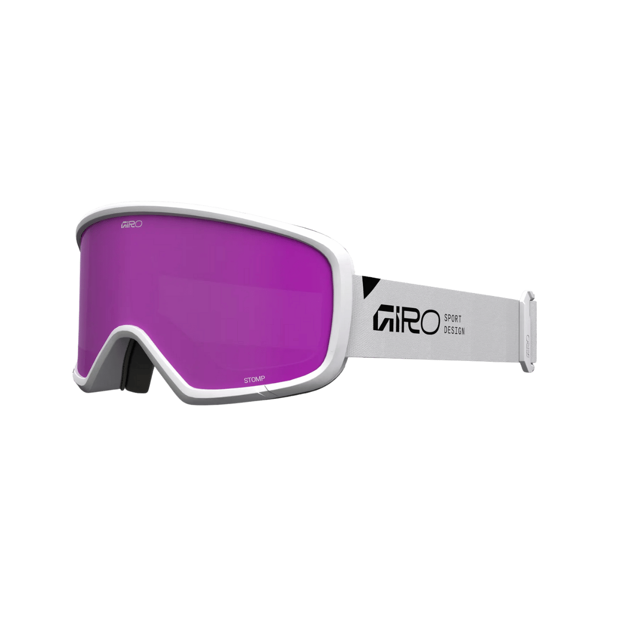 GIRO YOUTH STOMP GOGGLE - White Wordmark _ Amber Pink