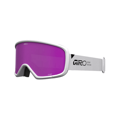 GIRO YOUTH STOMP GOGGLE - White Wordmark _ Amber Pink