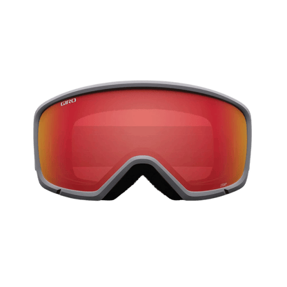 GIRO YOUTH STOMP GOGGLE -Grey Wordmark Amber Scarlet - front
