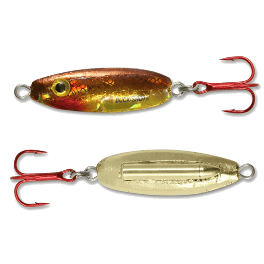 NORTHLAND BUCK-SHOT RATTLE SPOON GOLD SHINER 1/4OZ
