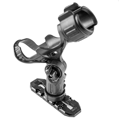 GRIDLOC MIGHTYMOUNT XL 6" with a rod holder attached