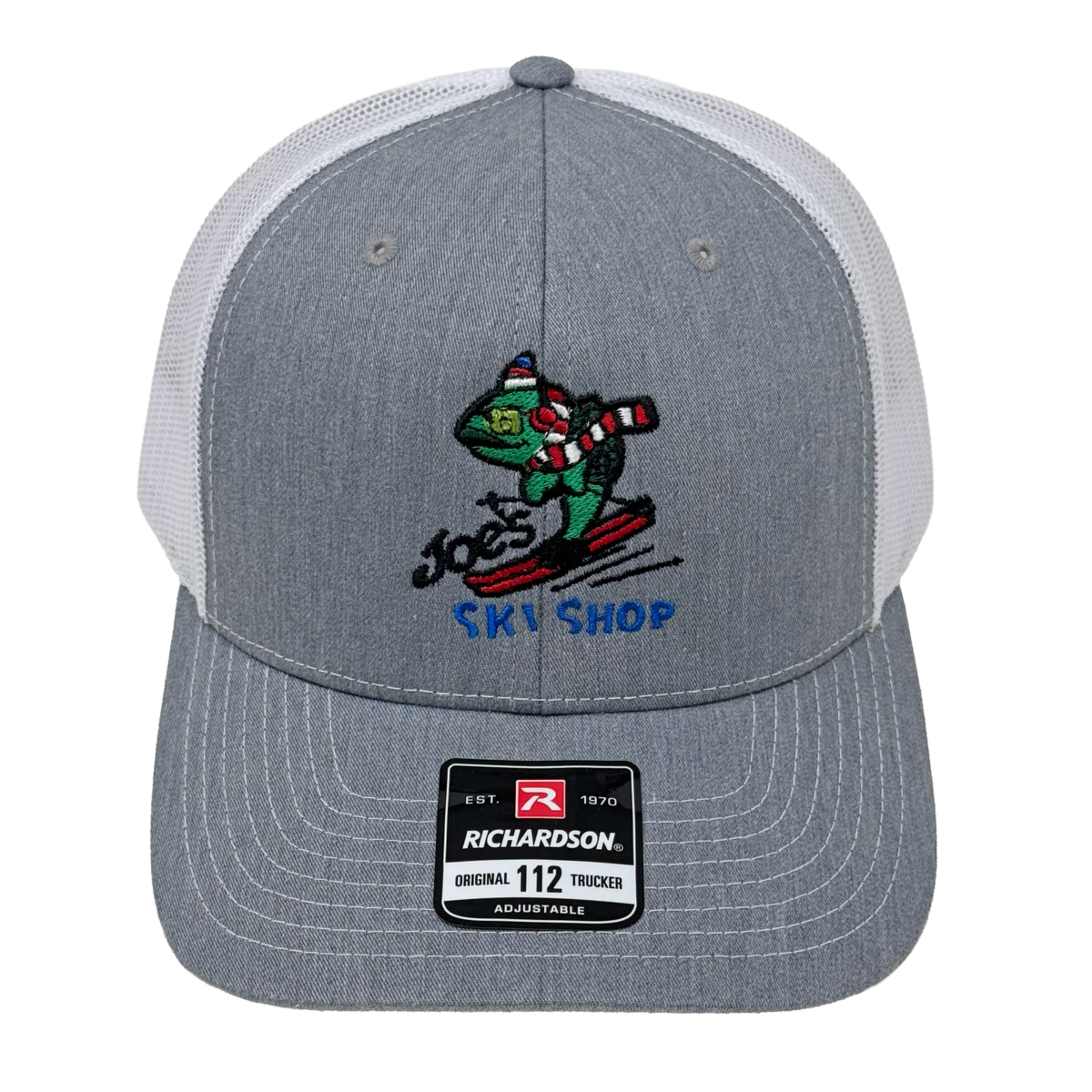 JOE'S SKI SHOP TRUCKER SKIFISH LOGO CAP - HEATHER GREY/WHITE