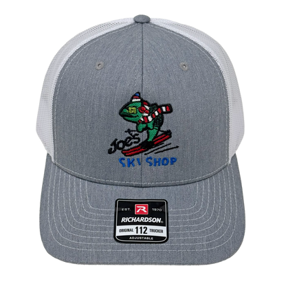 JOE'S SKI SHOP TRUCKER SKIFISH LOGO CAP - HEATHER GREY/WHITE