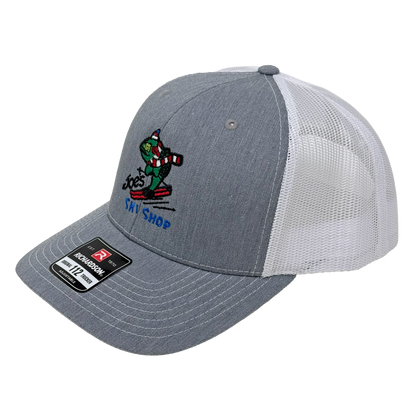 JOE'S SKI SHOP TRUCKER SKIFISH LOGO CAP - HEATHER GREY/WHITE