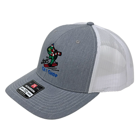 JOE'S SKI SHOP TRUCKER SKIFISH LOGO CAP - HEATHER GREY/WHITE