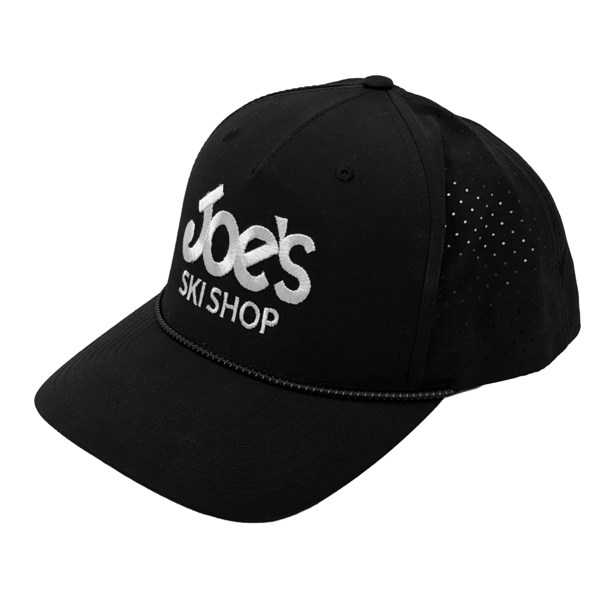 JOE'S SKI SHOP LOGO CAP - BLACK/BLACK-GREY