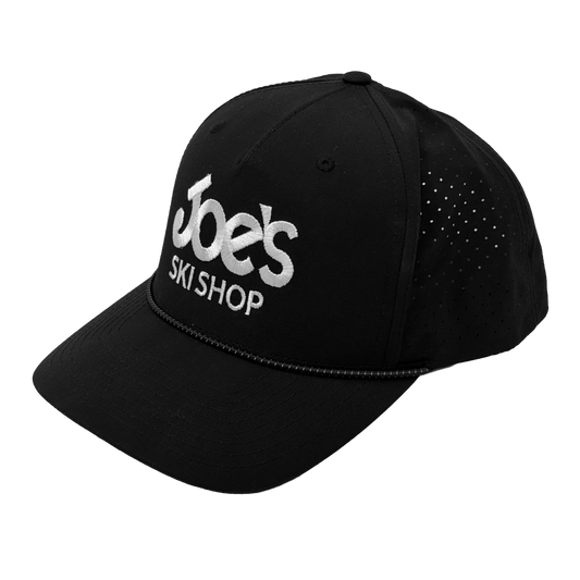 JOE'S SKI SHOP LOGO CAP - BLACK/BLACK-GREY