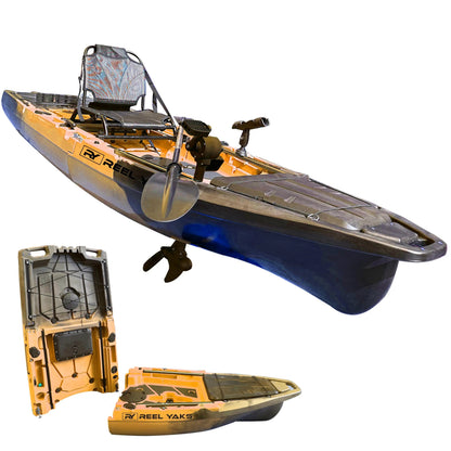 ReelYaks Recon 10ft Propeller Drive Modular Fishing Kayak