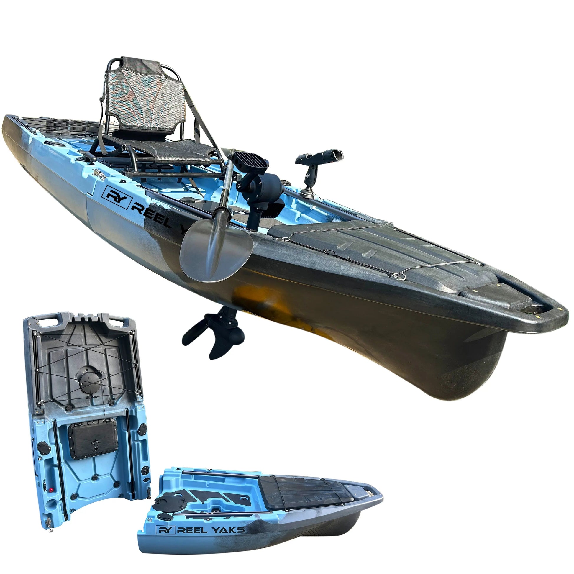 ReelYaks Recon 10ft Propeller Drive Modular Fishing Kayak