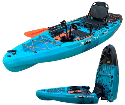 ReelYaks Rapido 10.8ft Propeller Drive Modular Fishing Kayak