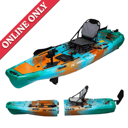ReelYaks Radar 10ft Propeller Drive Modular Fishing Kayak showing its available online only.