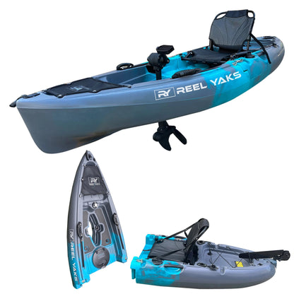 ReelYaks Raptor 9.5ft Propeller Drive Modular Fishing Kayak