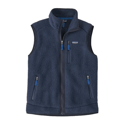 PATAGONIA 7990 MENS RETRO PILE VEST - NEW NAVY/SNK BL
Front View