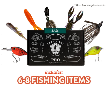 Mystery Tackle Box sample 6-8 Fishing Items