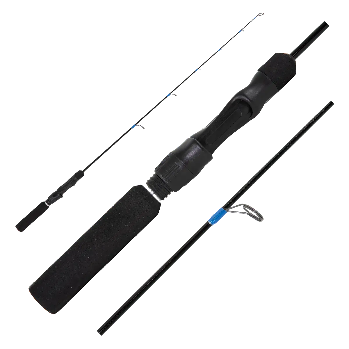 CLAM PREDATOR RODS showing handle whole rod and eyelet connection