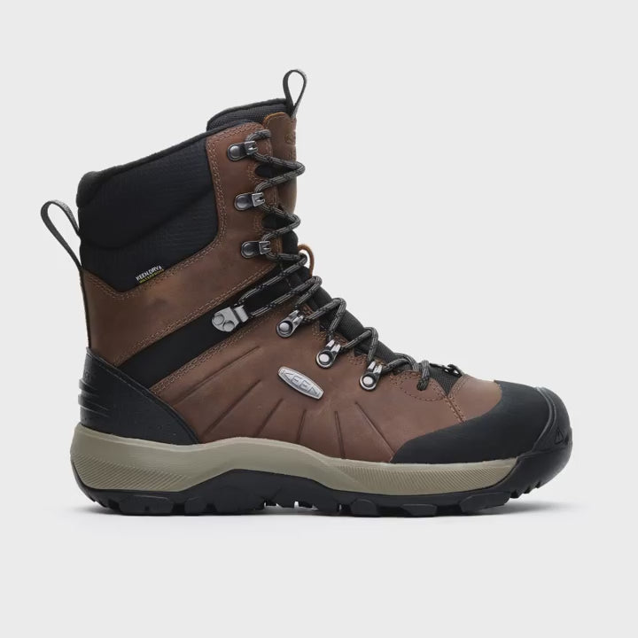 KEEN MEN'S REVEL IV HIGH POLAR WATERPROOF BOOT - CANTEEN/BLACK