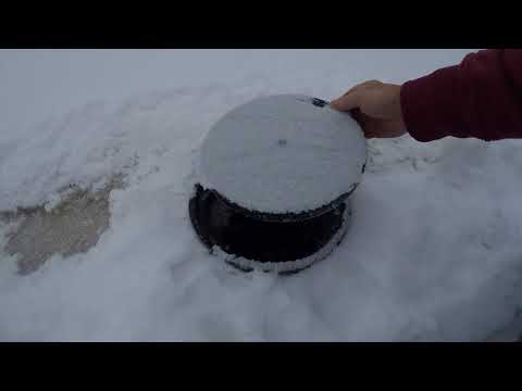 Testing out the Finicky Fooler Hole Cover overnight.
